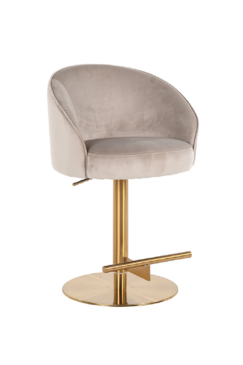 Tabouret de bar moderne marron | Richmond Zabi | Meubleluxe.fr