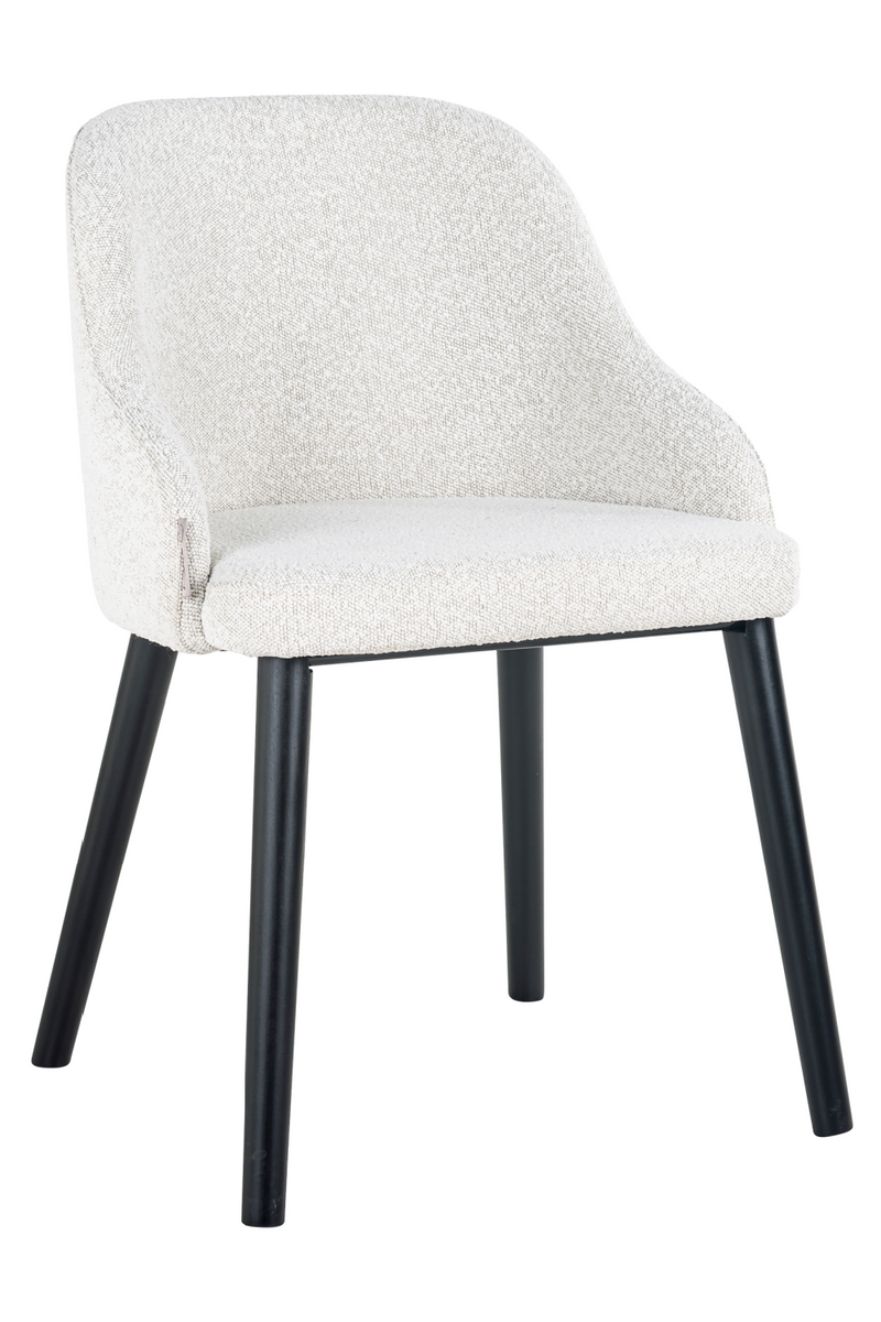 Chaise de salle à manger bouclé blanc | Richmond Twiggy | Meubleluxe.fr