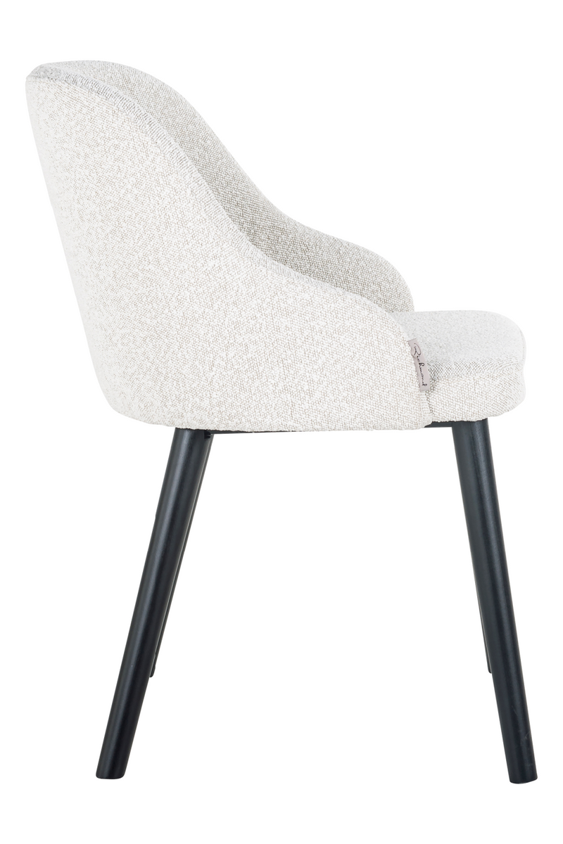 Chaise de salle à manger bouclé blanc | Richmond Twiggy | Meubleluxe.fr