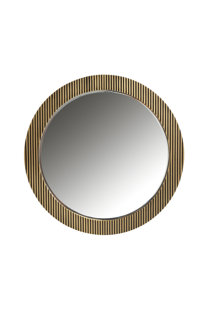 Miroir rond doré | Richmond Ironville | Meubleluxe.fr