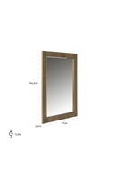 Miroir rectangulaire doré | Richmond Ironville | Meubleluxe.fr