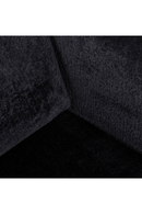 Fauteuil pivotant en chenille noir | Richmond Turner | Meubleluxe.fr