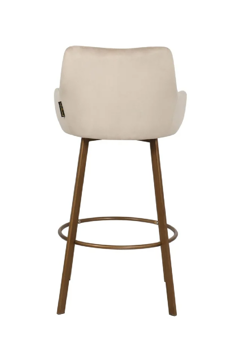 Tabouret de bar en velours taupe (lot de 2) | Richmond Cressida | Meubleluxe.fr