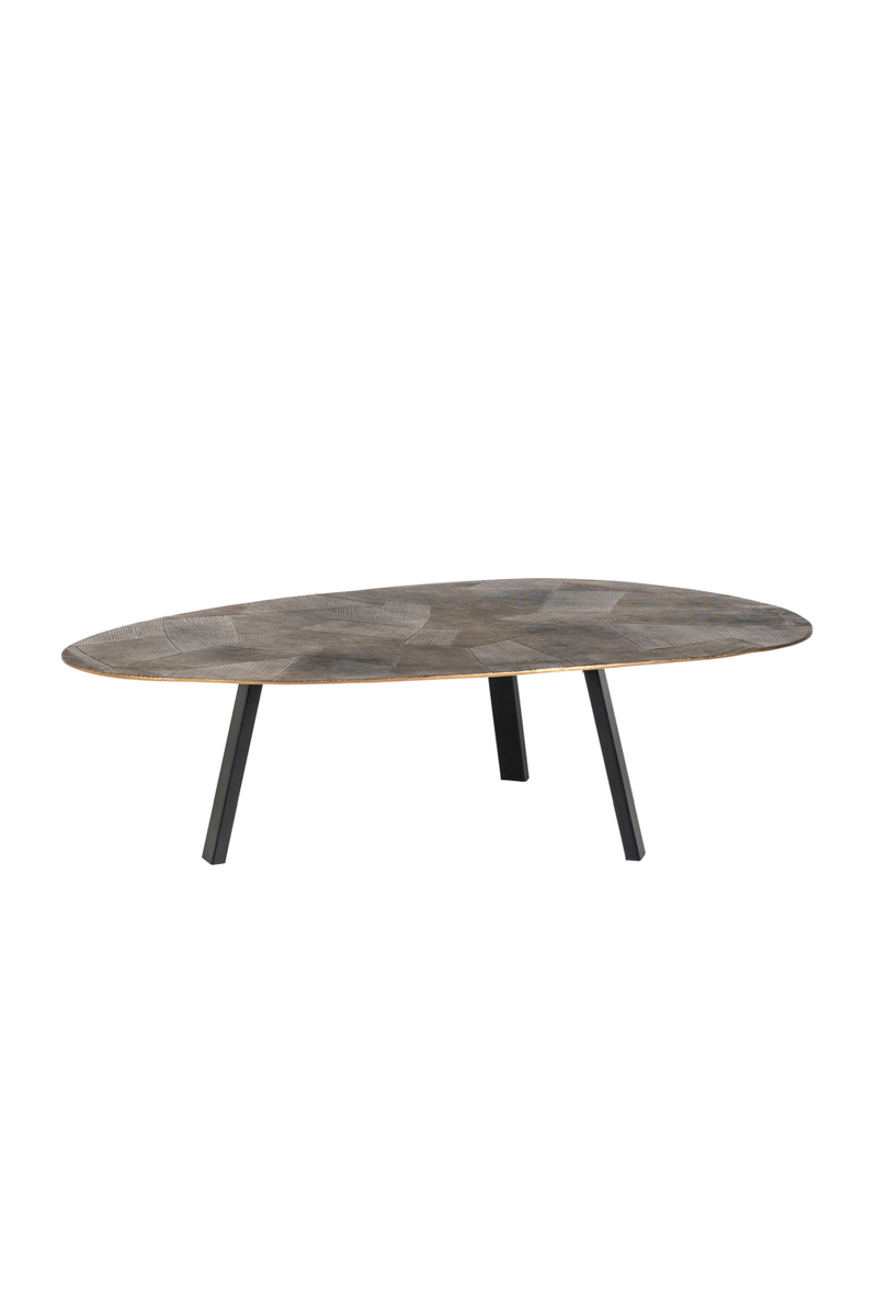 Table basse en métal doré | Richmond Brandon | Meubleluxe.fr