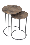 Table d'appoint gigogne en métal (lot de 2) | Richmond Tulum | Meubleluxe.fr