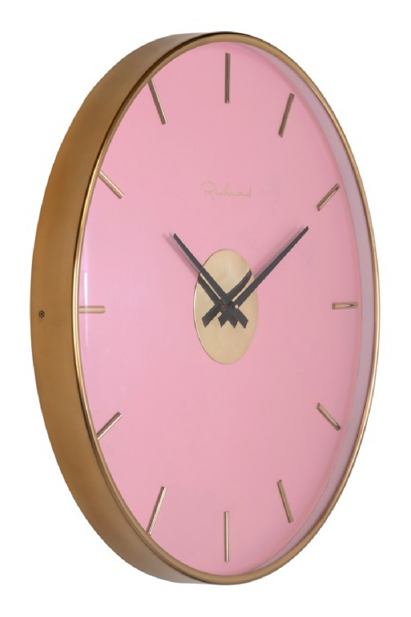 Horloge murale en laiton doré | Richmond Quincy | Meubleluxe.fr