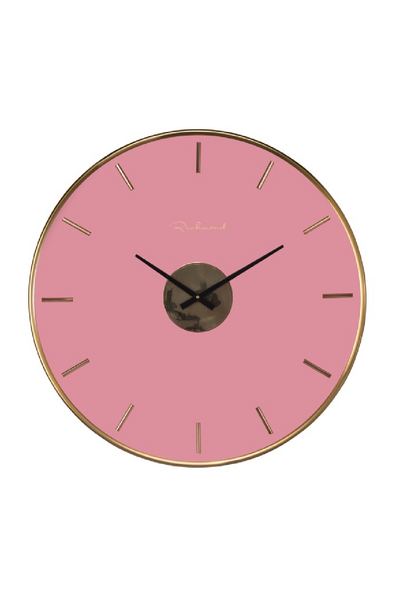 Horloge murale en laiton doré | Richmond Quincy | Meubleluxe.fr