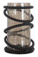 Bougeoir cylindrique noir en métal | Richmond Edison | Meubleluxe.fr