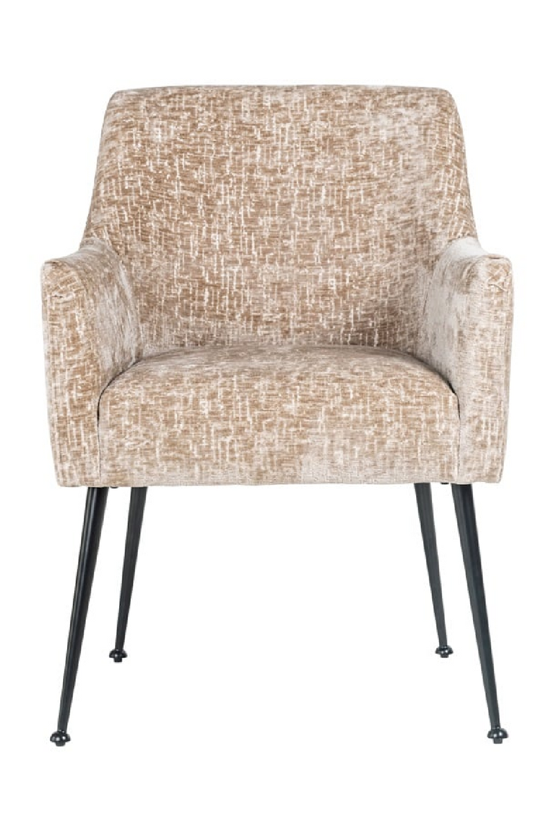 Chaise de salle à manger en tissu marron | Richmond Harley | Meubleluxe.fr