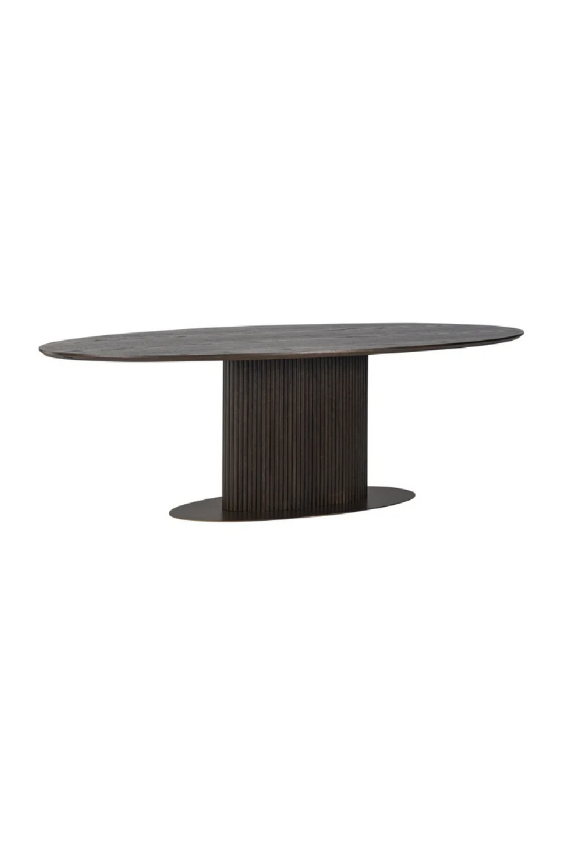 Table de salle à manger en chêne moka 300 cm | Richmond Luxor | Meubleluxe.fr