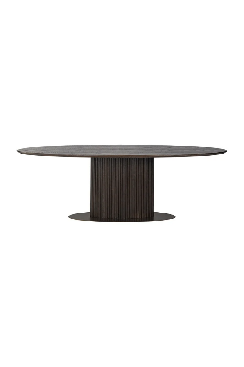 Table de salle à manger en chêne moka 300 cm | Richmond Luxor | Meubleluxe.fr