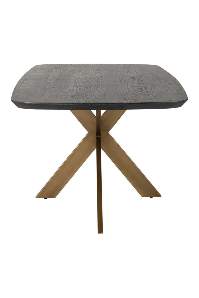 Table de salle à manger ovale en chêne noir 230 cm | Richmond Cambon | Meubleluxe.fr