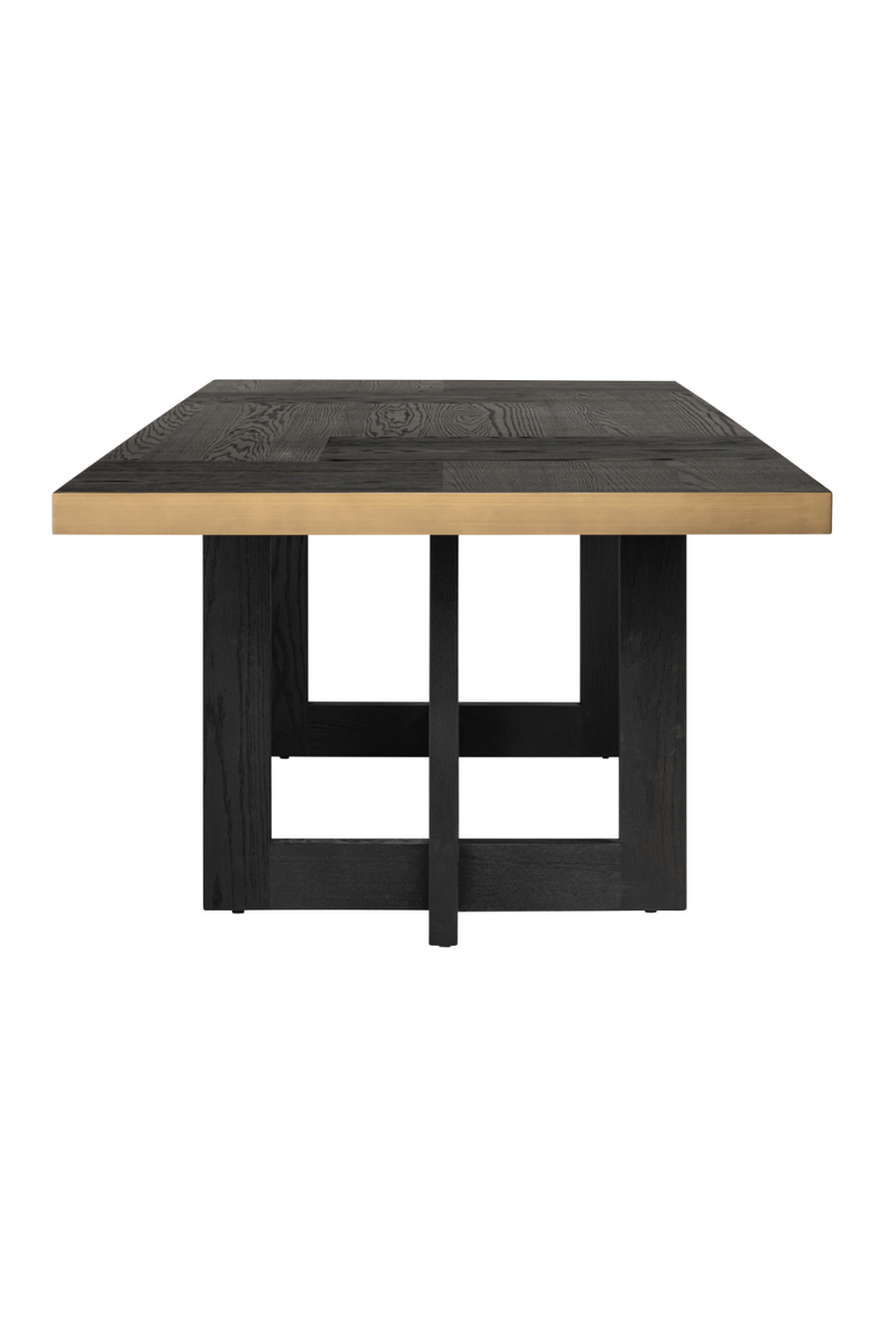 Table de salle à manger en chêne noir 280 cm | Richmond Cambon | Meubleluxe.fr