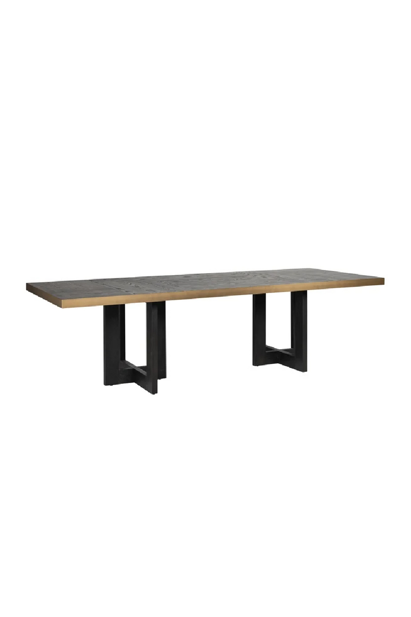 Table de salle à manger en chêne noir 280 cm | Richmond Cambon | Meubleluxe.fr