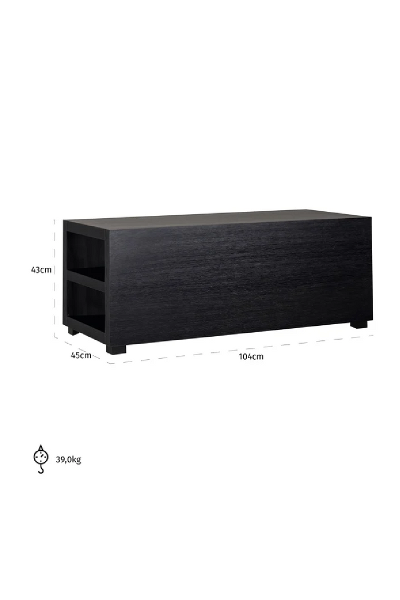 Table d'appoint en chêne noir | Richmond Oakura | Meubleluxe.fr