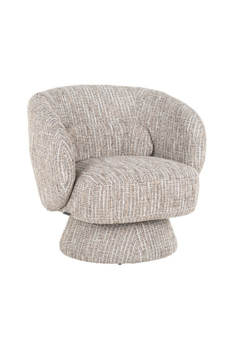 Fauteuil pivotant en tissu Beige Coco I Richmond Cavallo | OROA.fr