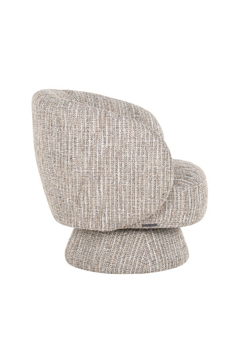 Fauteuil pivotant en tissu Beige Coco I Richmond Cavallo | OROA.fr