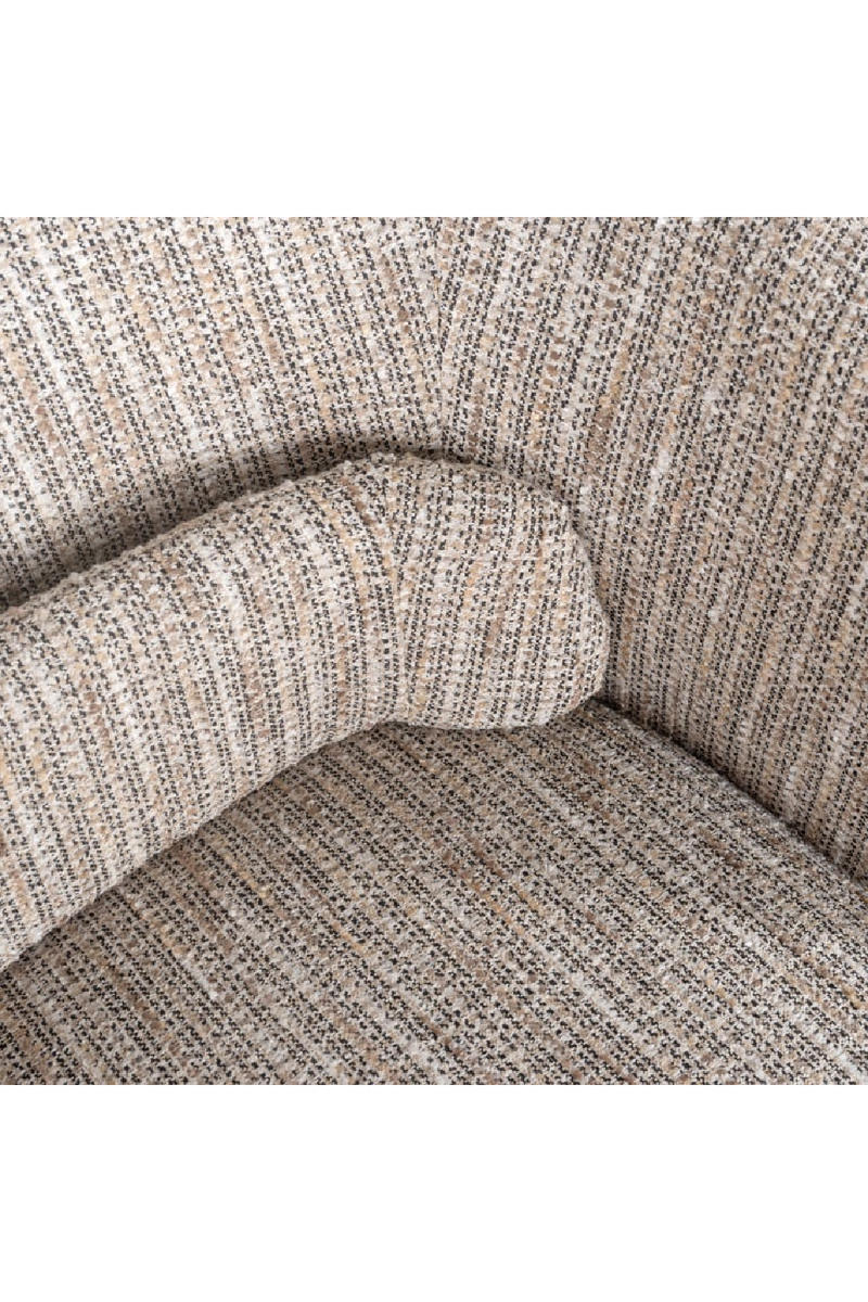 Fauteuil pivotant en tissu Beige Coco I Richmond Cavallo | OROA.fr