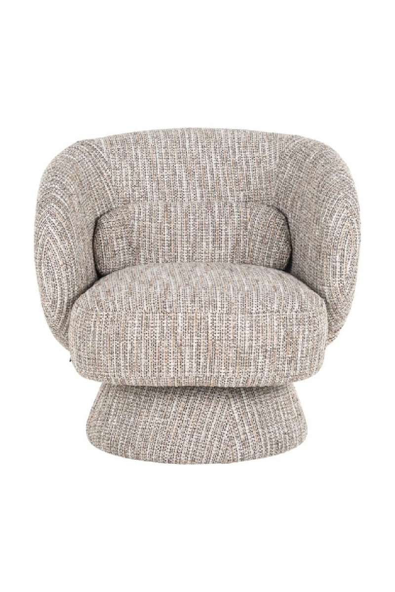 Fauteuil pivotant en tissu Beige Coco I Richmond Cavallo | OROA.fr