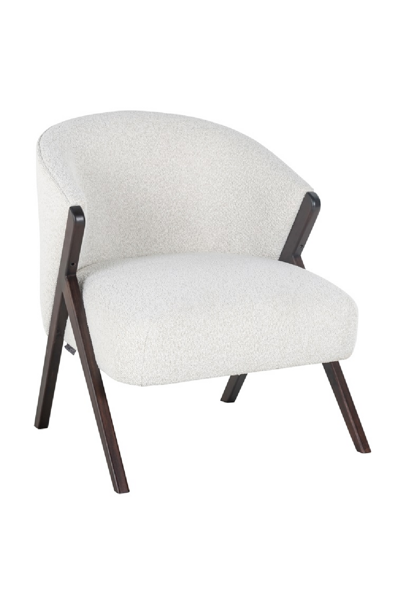 Fauteuil bouclé crème | Richmond Mia | Meubleluxe.fr