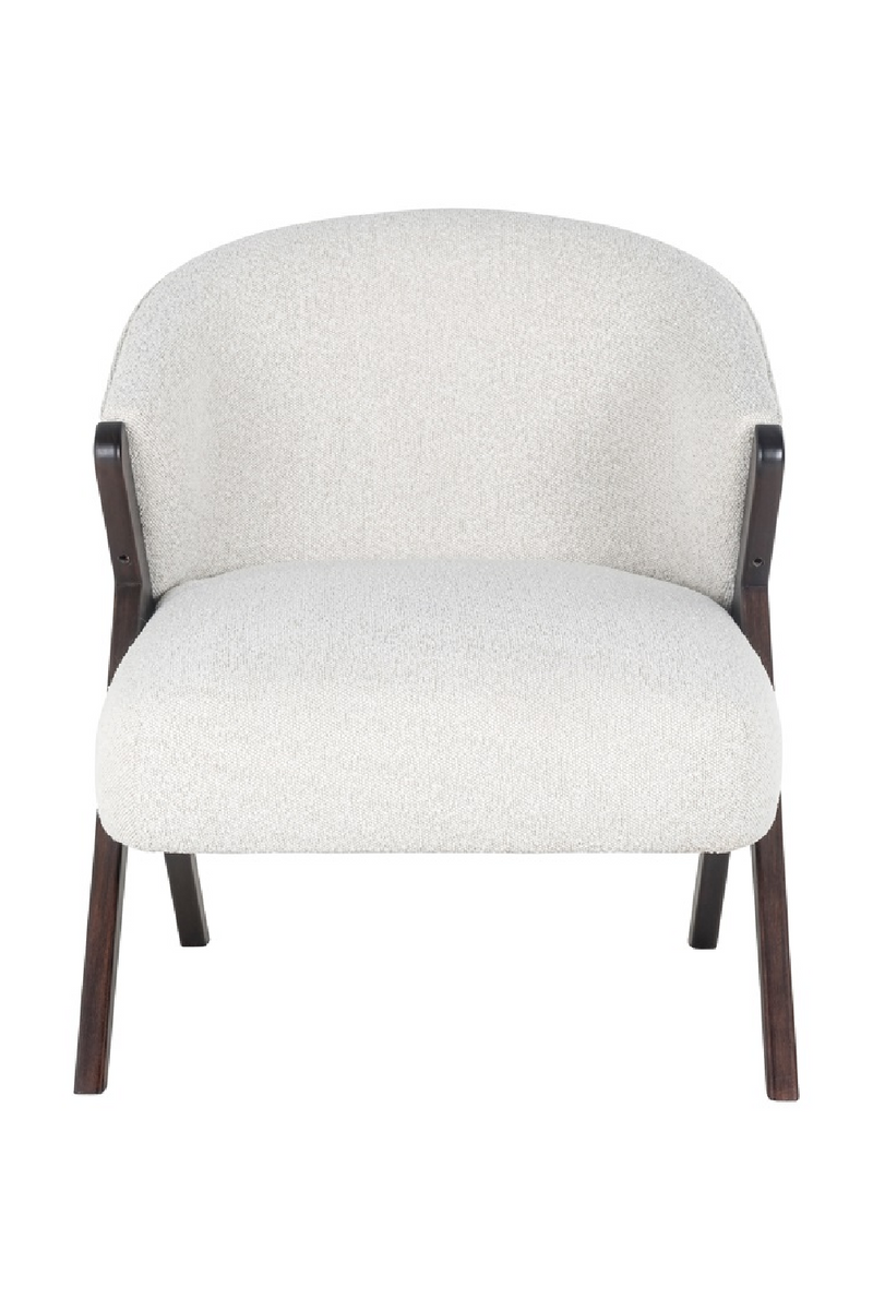 Fauteuil bouclé crème | Richmond Mia | Meubleluxe.fr