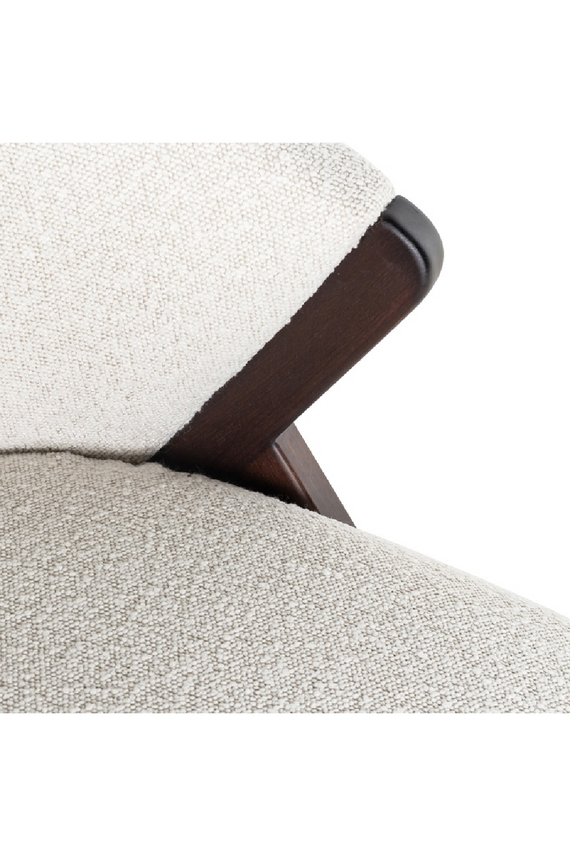 Fauteuil bouclé crème | Richmond Mia | Meubleluxe.fr