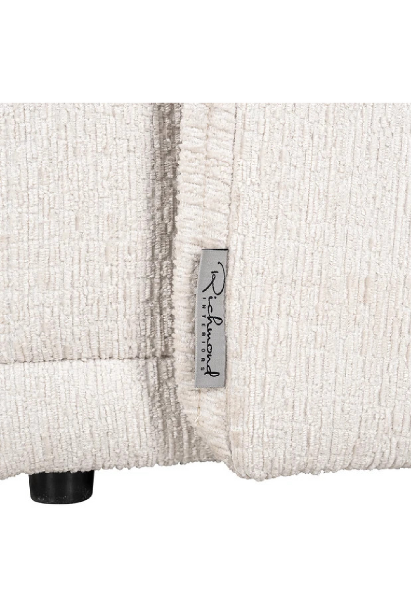 Fauteuil en tissu blanc | Richmond Maryse | Meubleluxe.fr