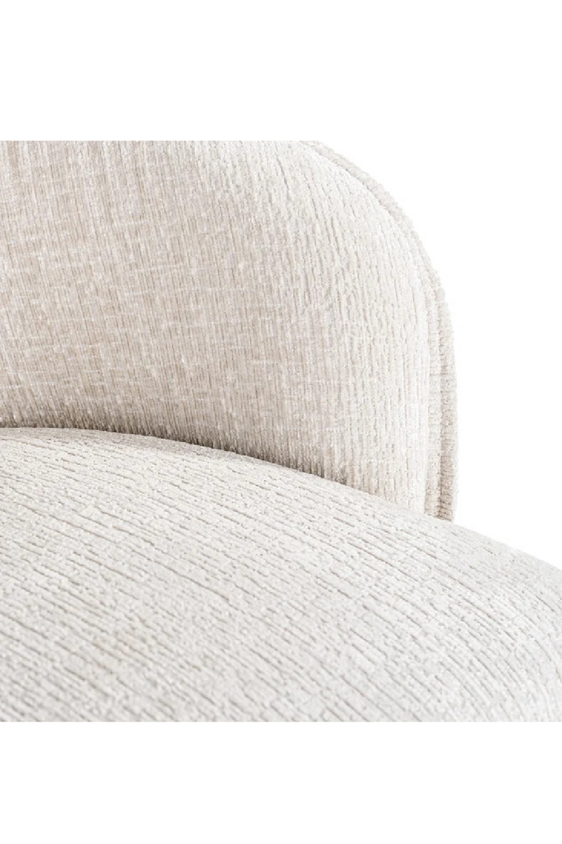 Fauteuil en tissu blanc | Richmond Maryse | Meubleluxe.fr