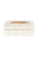 Boîte décorative en bois blanc | Richmond Noell | Meubleluxe.fr