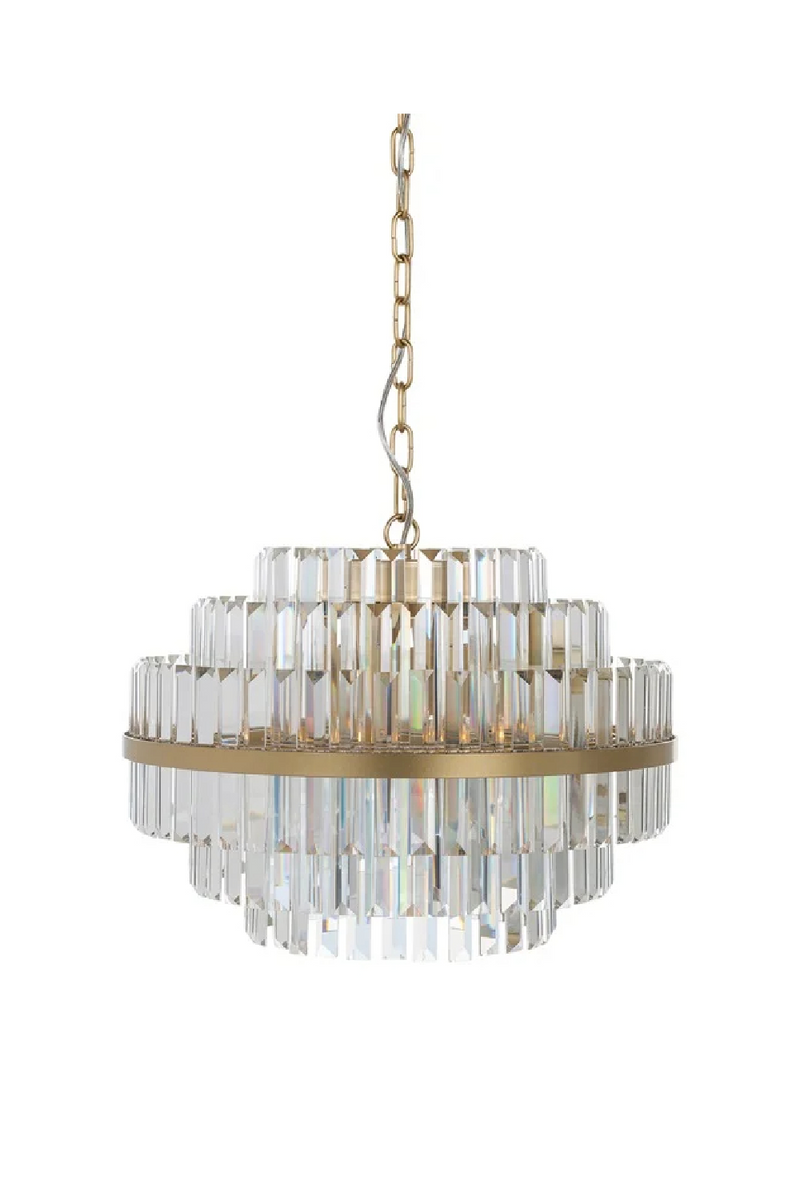 Lustre en cristal et laiton brossé | Richmond Desire M | Meubleluxe.fr