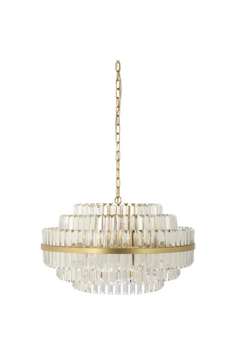 Lustre en cristal et laiton brossé | Richmond Desire M | Meubleluxe.fr