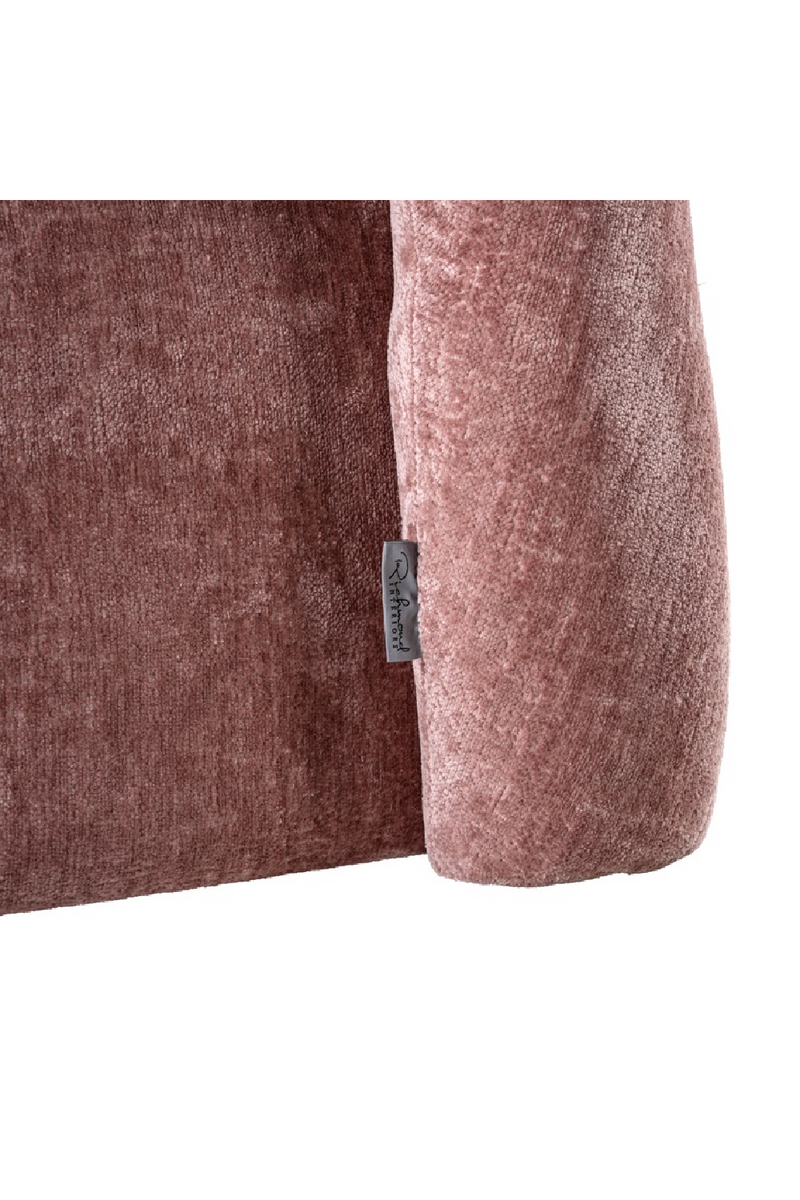 Fauteuil en chenille rose | Richmond Dana | Meubleluxe.fr