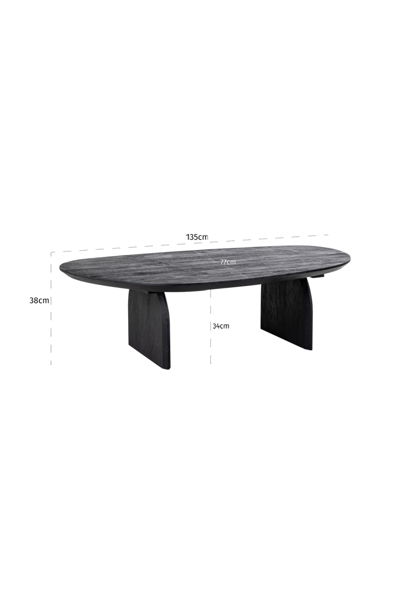 Table basse en manguier noir | Richmond Hudson | Meubleluxe.fr