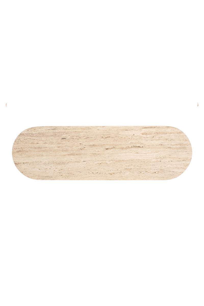 Console en bois et travertin | Richmond Hampton | Meubleluxe.fr