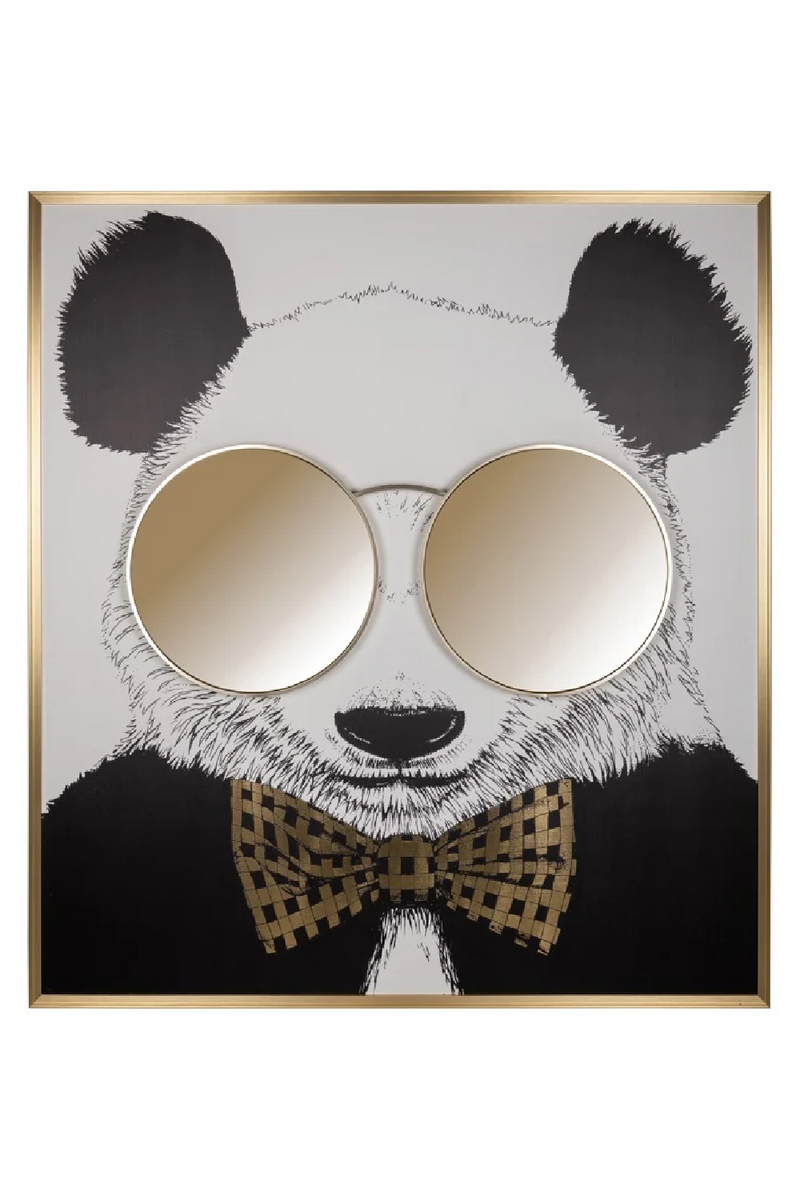 Tableau décoratif doré | Richmond Panda | Meubleluxe.fr