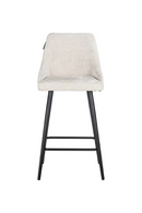 Tabouret de comptoir en tissu crème (lot de 2) | Richmond Brooke | Meubleluxe.fr