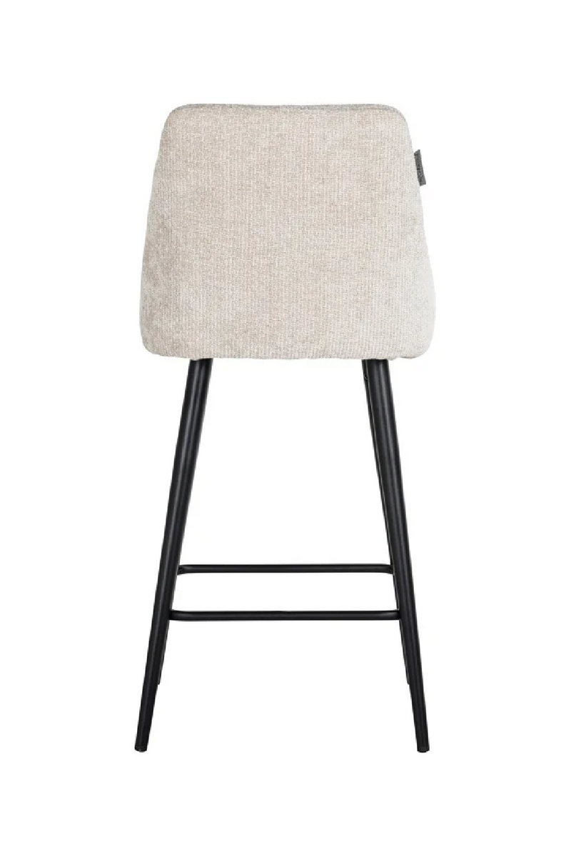 Tabouret de comptoir en tissu crème (lot de 2) | Richmond Brooke | Meubleluxe.fr