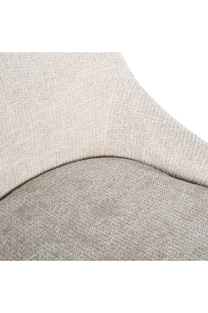 Tabouret de comptoir en tissu crème (lot de 2) | Richmond Brooke | Meubleluxe.fr