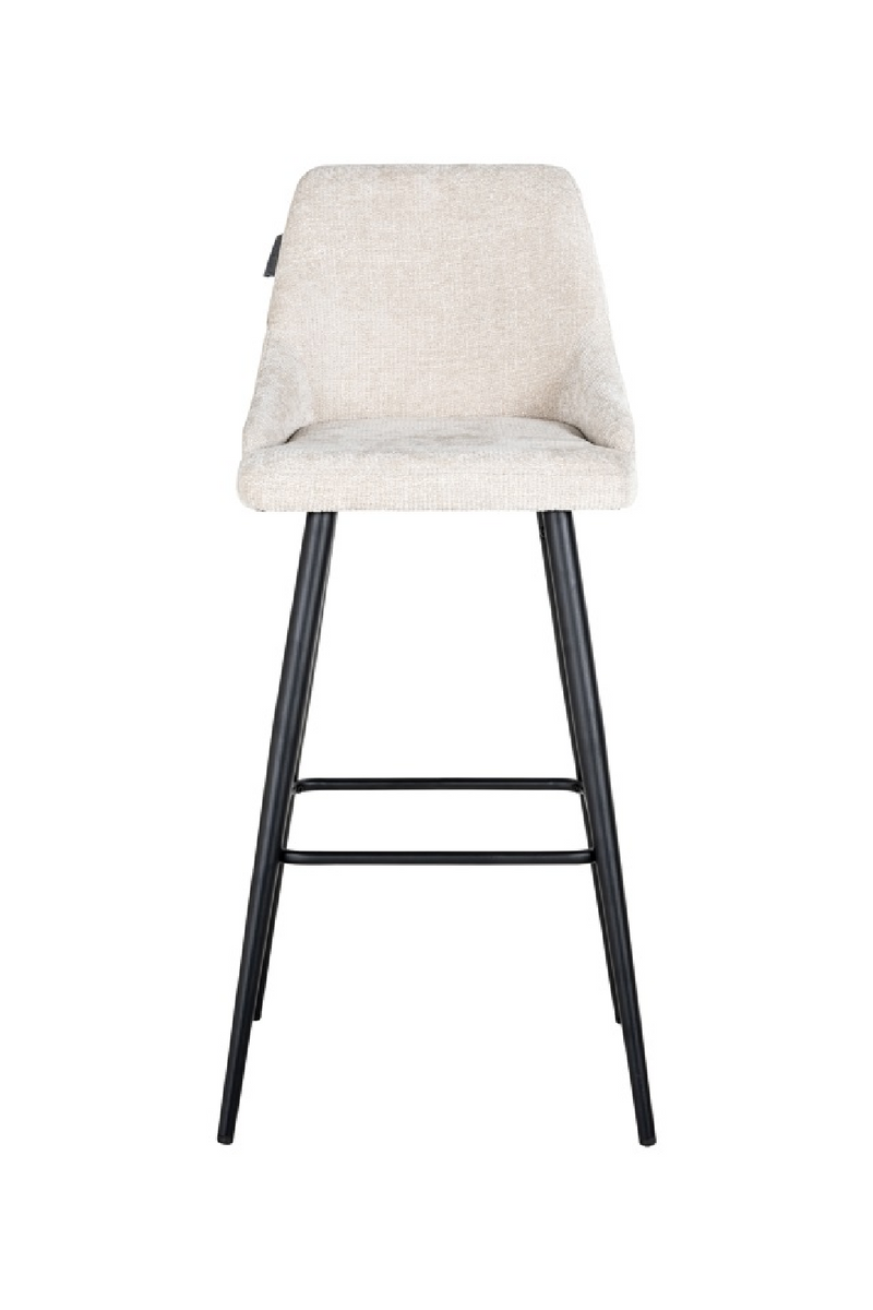 Tabouret de bar en tissu crème (lot de 2) | Richmond Brooke | Meubleluxe.fr