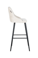 Tabouret de bar en tissu crème (lot de 2) | Richmond Brooke | Meubleluxe.fr