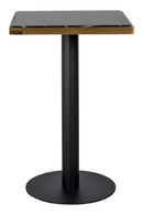 Table de salle à manger carrée en marbre noir | Richmond Zenza | Meubleluxe.fr