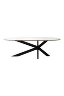 Table de salle à manger en marbre blanc | Richmond Trocadero | Meubleluxe.fr