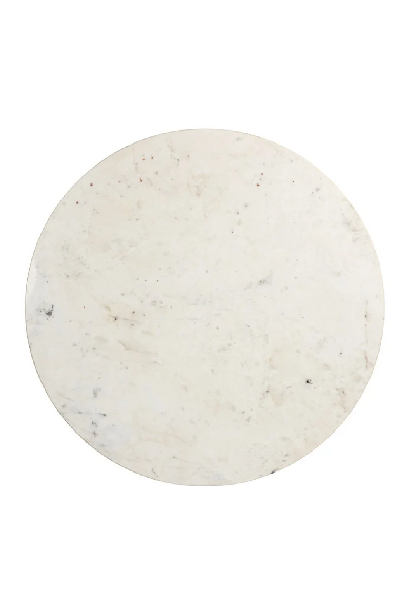 Table basse ronde en marbre | Richmond Santorini | Meubleluxe.fr