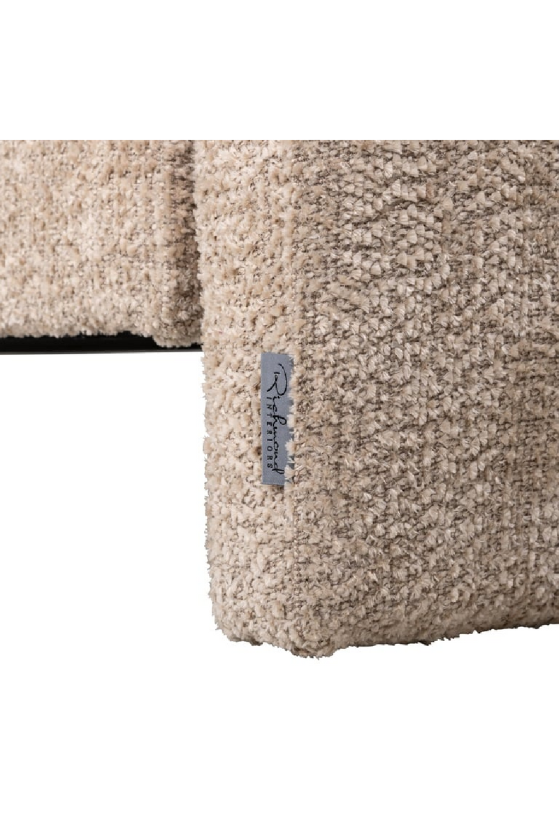 Canapé moderne en chenille beige | Richmond Sandro | Meubleluxe.fr