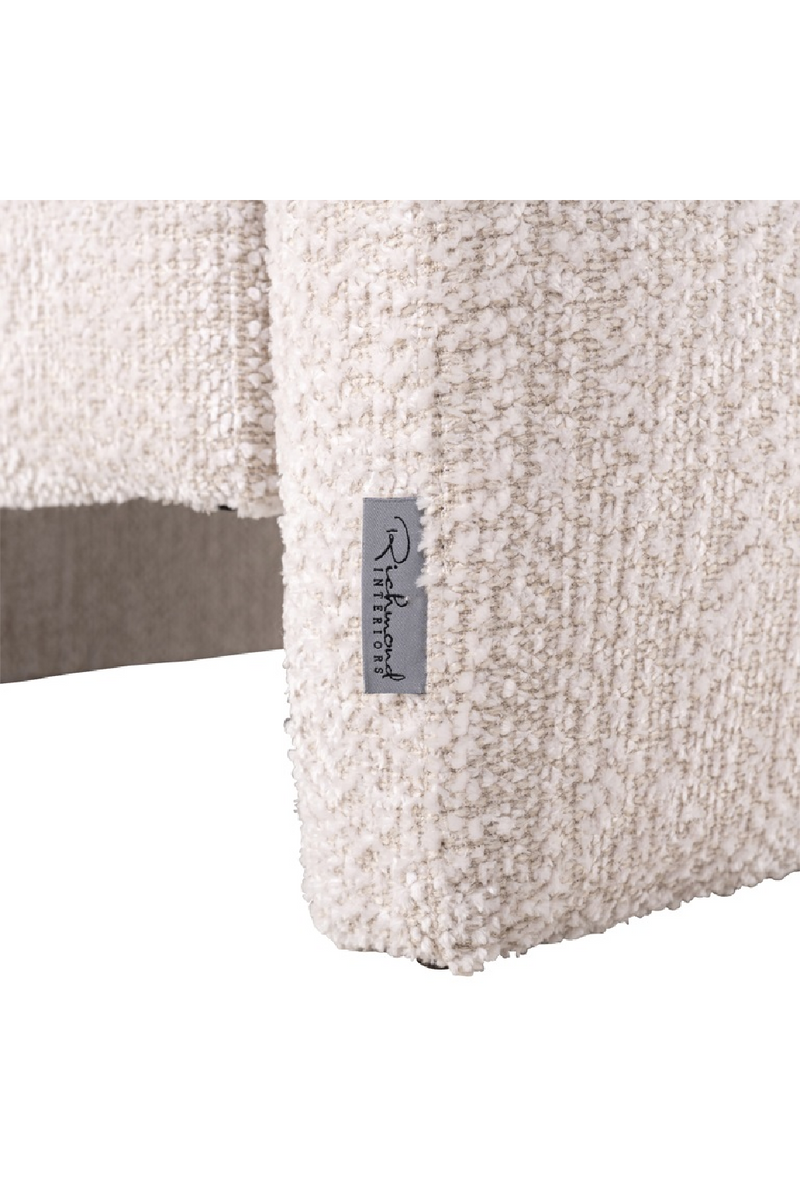 Fauteuil moderne en chenille beige | Richmond Sandro | Meubleluxe.fr