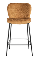 Tabouret de bar en tissu cognac | Richmond Darby | Meubleluxe.fr