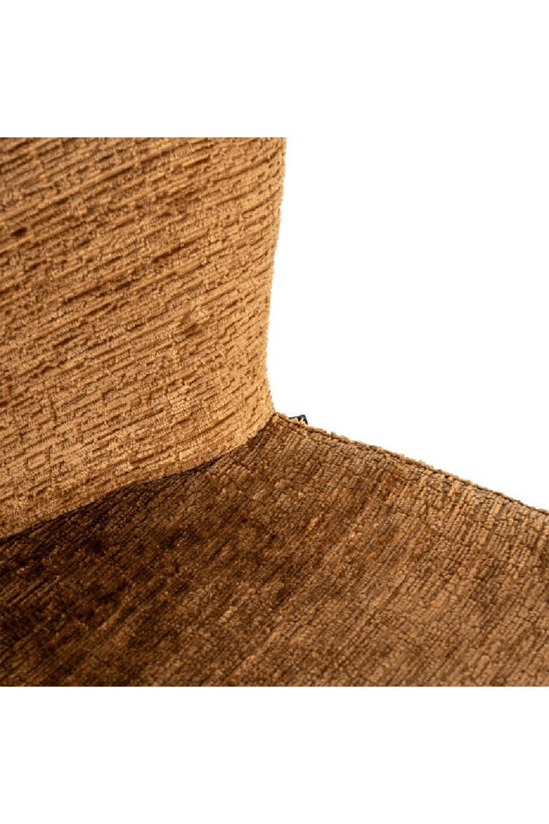 Tabouret de bar en tissu cognac | Richmond Darby | Meubleluxe.fr