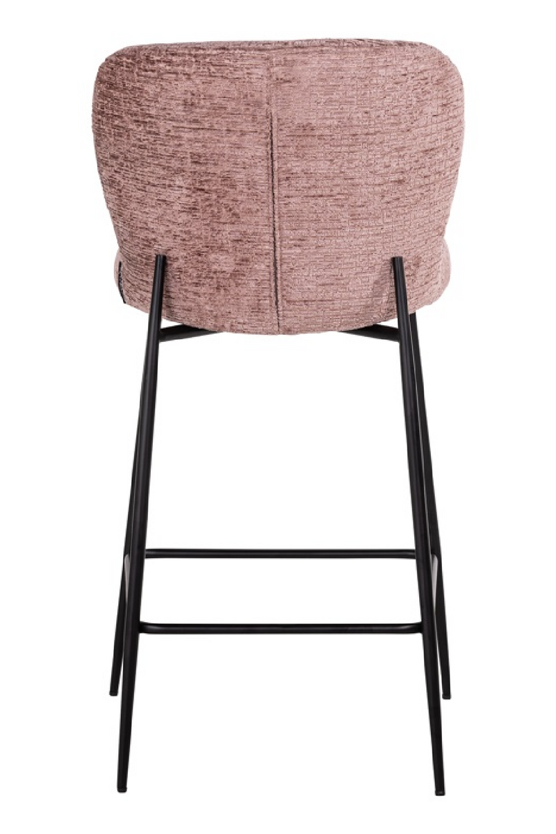 Tabouret de bar en tissu cognac | Richmond Darby | Meubleluxe.fr