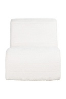 Fauteuil moderne incurvé blanc | Richmond Kelly | Meubleluxe.fr