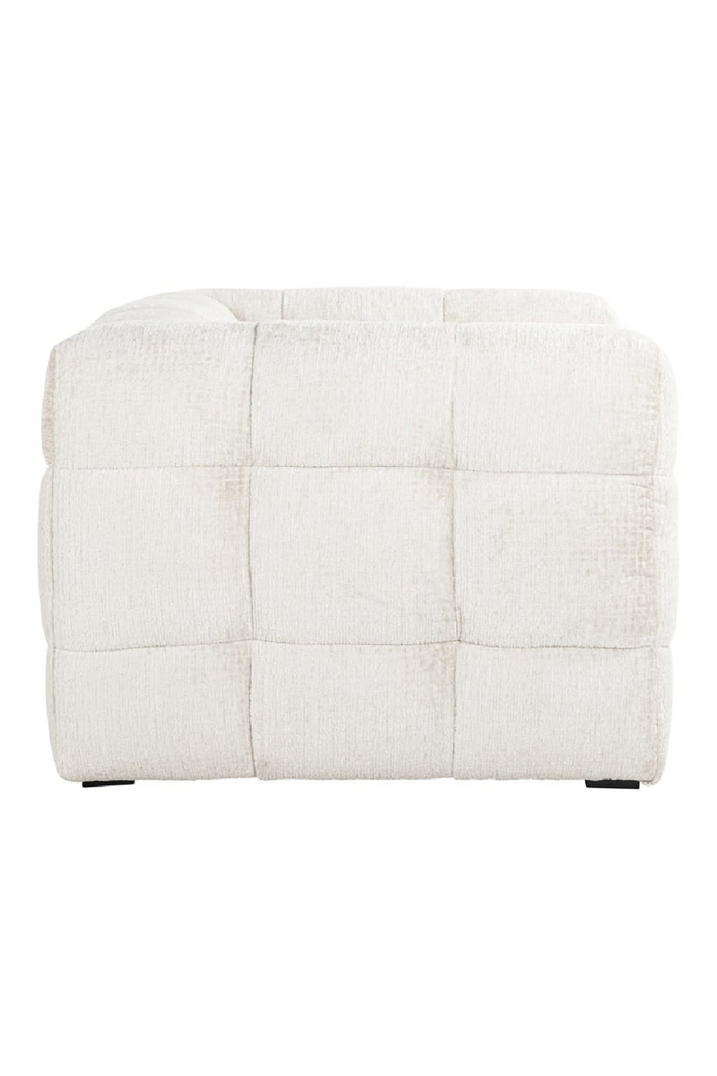 Fauteuil moderne en tissu crème | Richmond Merrol | Meubleluxe.fr